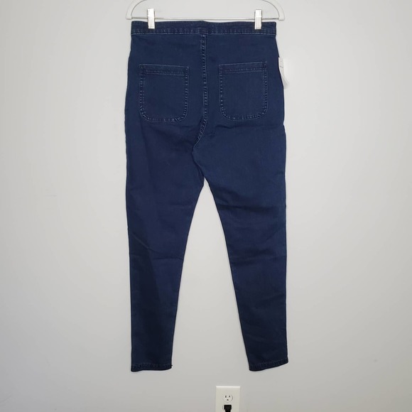 AMERICAN APPAREL Dark Wash Blue Stretch Denim The Easy Jean Sz Large L - Picture 7 of 7